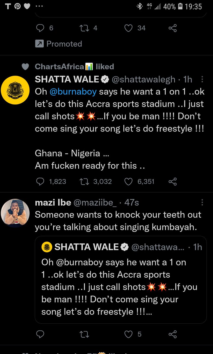 Thathoneybabe's tweet photo. Lmaooooooo
The Twitter algorithm 🤣🤣💔
#PickASideTwitter #Burnaboy #Shattawale https://t.co/4tnIVocIKn