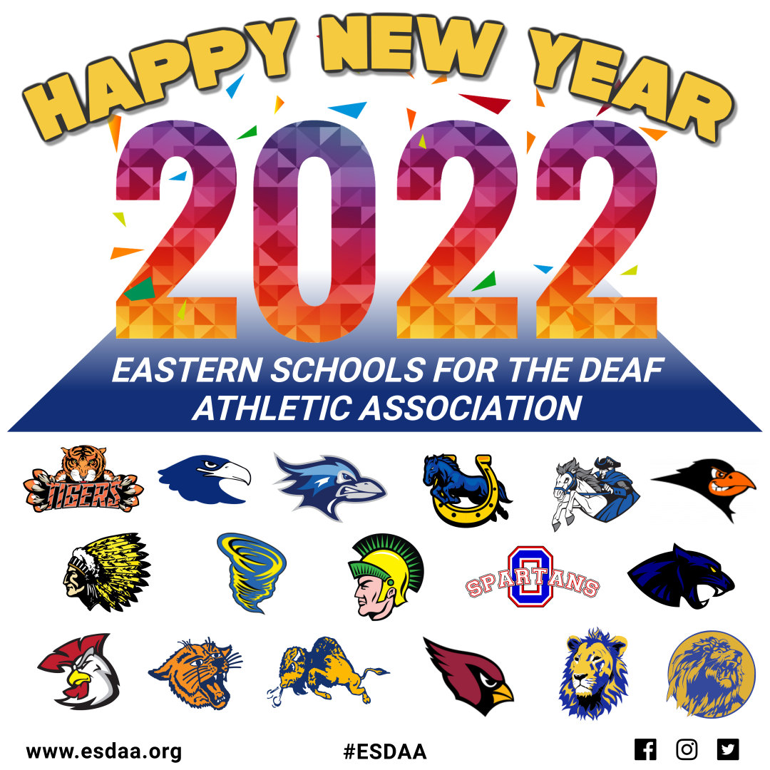 ESDAA1927's tweet photo. Happy New Year from @ESDAA1927!

As you pursue your hopes and dreams, may this year bring you much success, and may your journey be wonderful. We look forward to a safe, healthy, and better 2022 for all!! 🎇🥳🎉

#ESDAA #DeafSports #Deaf #StudentAthletes #HappyNewYear2022 https://t.co/DrnNcnSKfx
