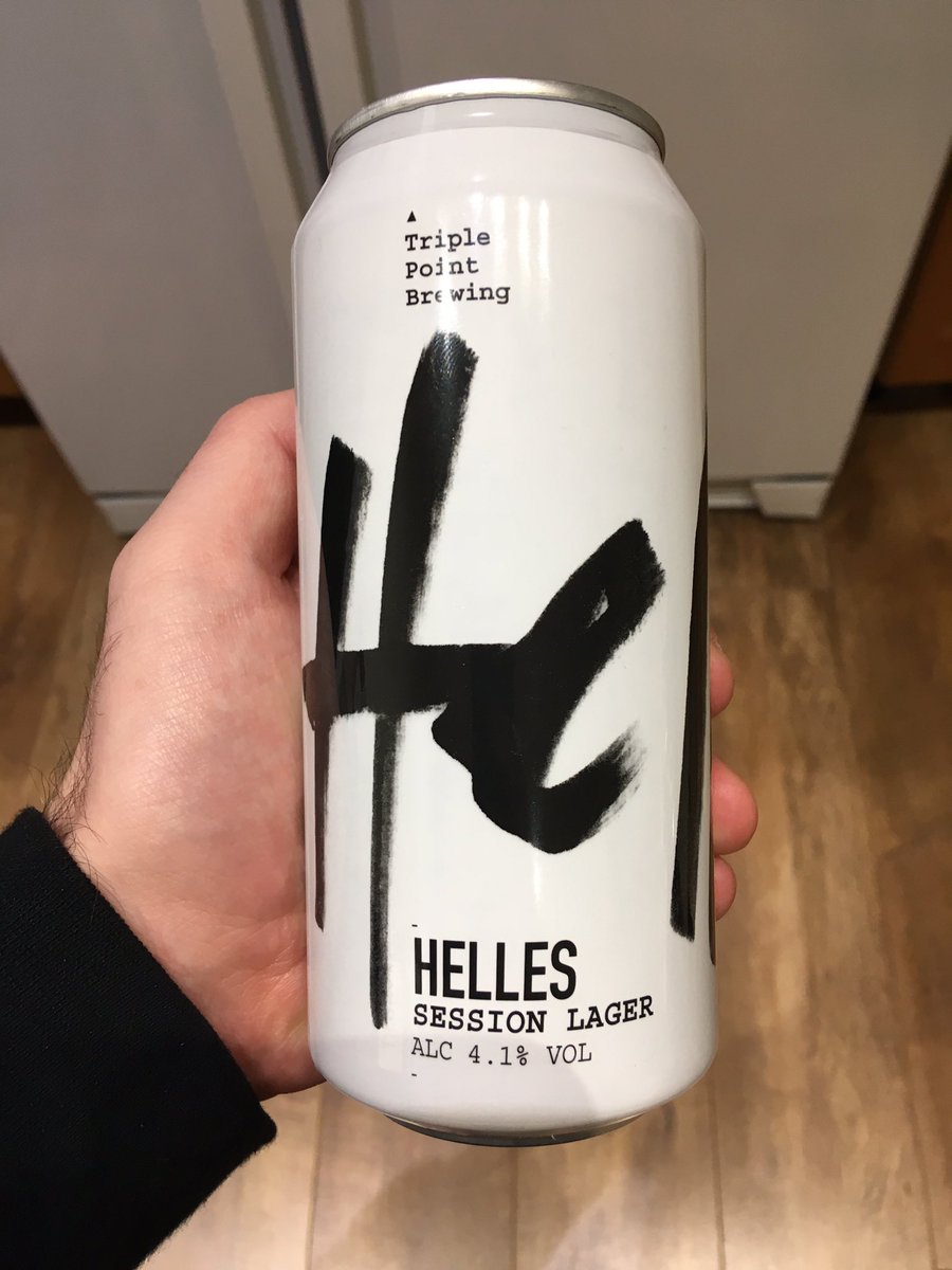 daleillustrator's tweet photo. Happy New Year all. Tonight I am drinking Helles session lager by @TripPointBrew #lager #beeroclock #craftbeer #sessionlager https://t.co/hjFgPVZoSi