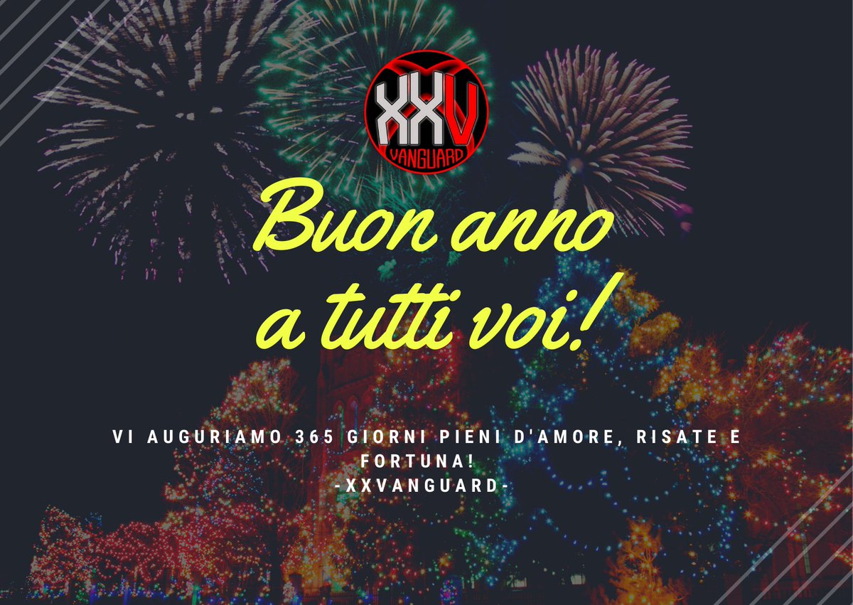 Buon Anno 2022 a tutti!🍾
Tra peripezie e giorni bui questo è il giorno di un nuovo inizio.
La speranza è l’ultima a morire!
Auguri dalla famiglia XXVANGUARD🎉🥳

#newyear #happynewyear #gaming #community #gamer #gamers #xbox #pc #playstation #twitch #streamer #gamingislife