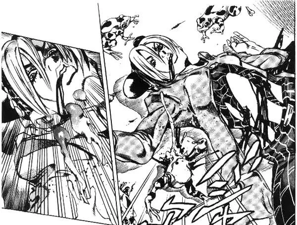 January 1, 2001, Stone Ocean Manga Chapter 49 "Flash Flood Warning, Part 2" was released! 