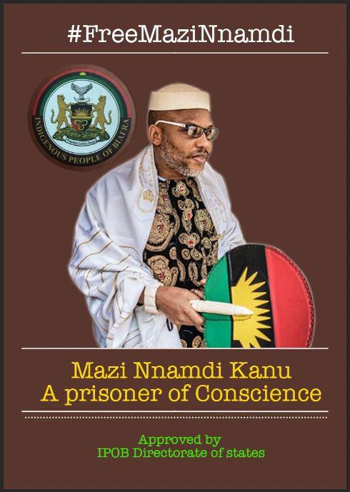 real_IpobDOS's tweet photo. We have commenced the #MaziNnamdiKanu #PrisonerOfConscience #Campaing @cedoziemm @StateDept @SecBlinken @IsraelMFA @SwissMFA @GermanyDiplo @ukhomeoffice @AmnestyNigeria @NorwayMFA @CanHCNigeria @CanadaFP @UKParliament @EU_Commission @ItalyMFA @AFP @Reuters @AJEnglish @dwnews https://t.co/WI5g9bKpzG