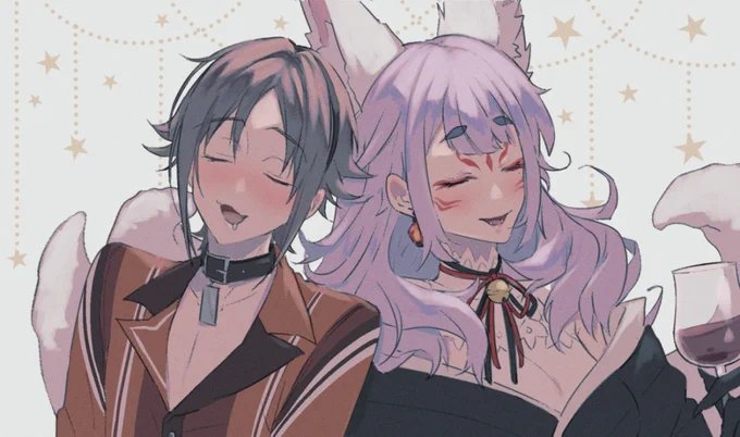Foxy Bakas, the sweetest mother and son~ #MystArt #DrawKosaka 