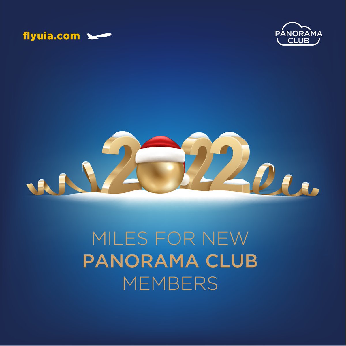GoldStrAviation's tweet photo. Start 2022 with a world of benefits &privileges from UIA! Until January 7, 2022 take advantage of the unique offer for new Panorama Club members - register at https://t.co/IbuztvmBah & get 2022 bonus miles to your personal account.
JOIN NOW – https://t.co/67WYrcmUeV
#FlyUIA https://t.co/cAWtCQS86s
