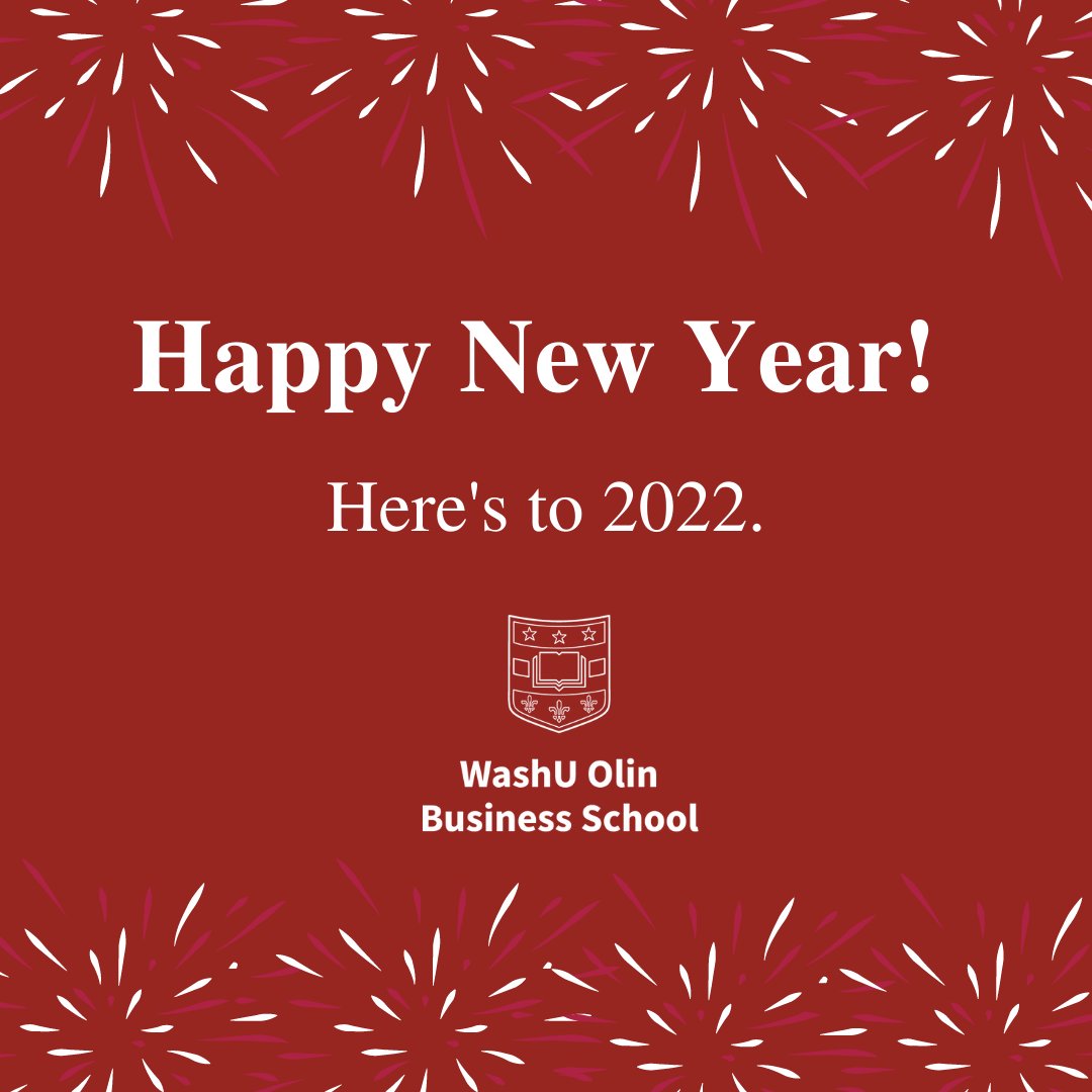 washuolin's tweet photo. Happy New Year from all of us at WashU Olin.
#WashUtogether #2022 #NewYear https://t.co/KmTxxxxHqv