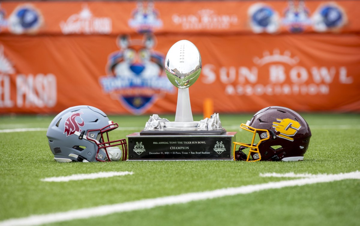 ICYMI: 
CMU CHIPPEWAS STEP IN AND DEFEAT WASHINGTON STATE 24-21 IN THE 88 ANNUAL TONY THE TIGER SUN BOWL

FULL STORY: sunbowl.org/news/296-cmu-c…

<a href="/CMU_Football/">Central Michigan Football</a> defeats <a href="/WSUCougarFB/">Washington State Football</a> 24-21 to become the 88th Annual Tony the Tiger Sun Bowl Champions.