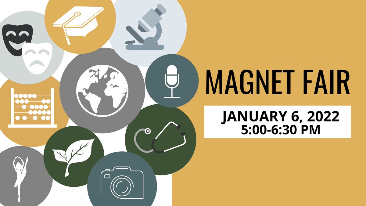 The #LexRich5Schools second Magnet Fair of the school year will now be held virtually. The free event will be held on Thursday, January 6 from 5:00 p.m. to 6:30 p.m. Attendees must register in order to attend the event. To register, visit bit.ly/D5MagnetFairJan.