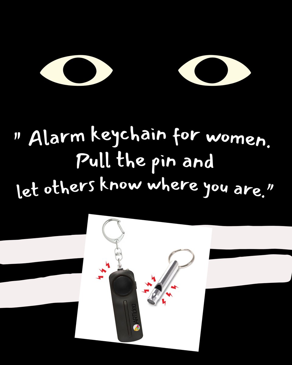 Alarm keychain for women. Pull the pin and let others know where you are.
rfr.bz/t3jrua0
-
#alarmkeychain, #personalalarm, #keychainalarm
 rfr.bz/t3jrua0