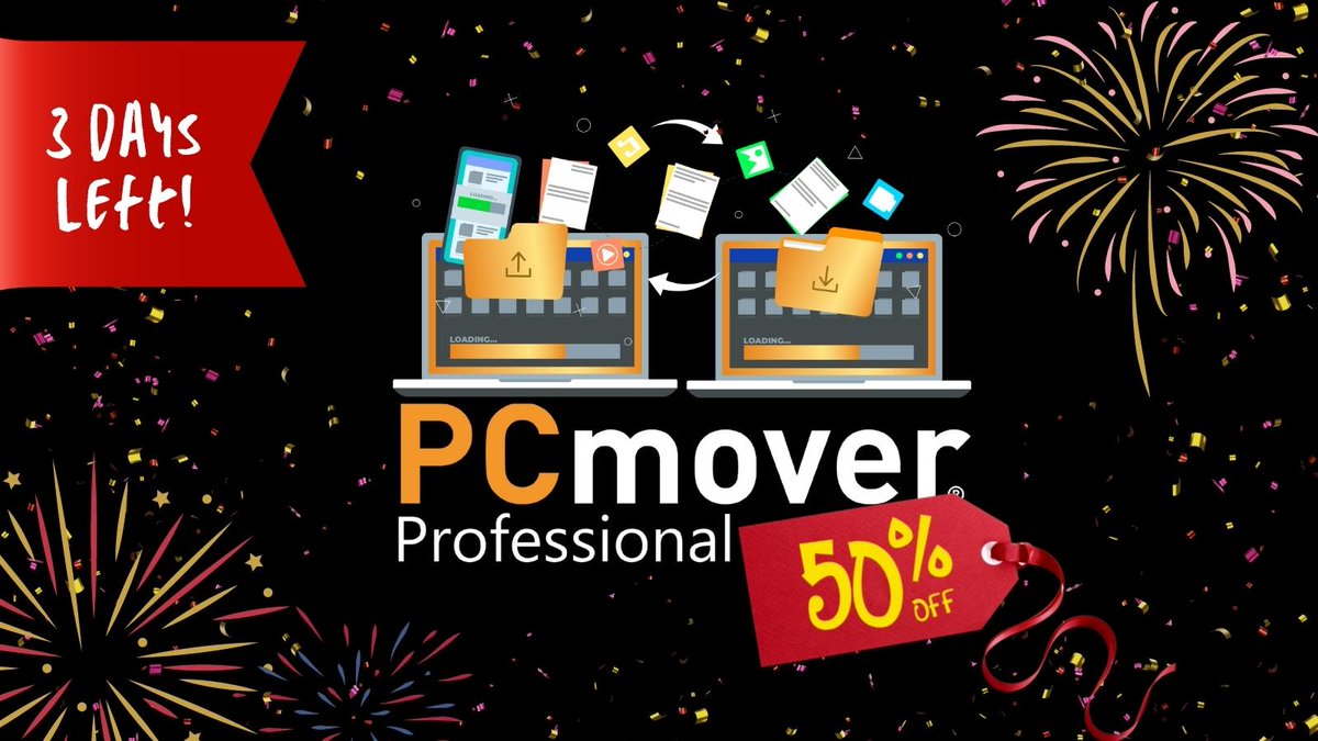 Laplink's tweet image. 3 days left! Get PCmover 50% off through Jan 4! hubs.la/Q011dbY60
 #PCmover #NewYear #2022 #sale
