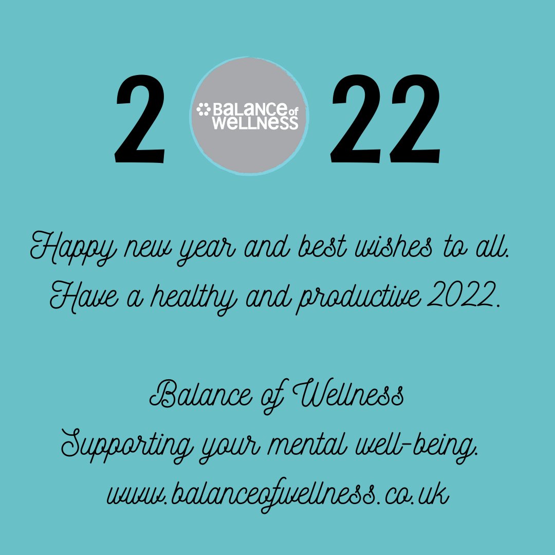 WellnessbyPJB's tweet photo. Happy new year to all.
Make it an amazing 2022 and to achieve this make some changes to your life now, not next week or next month. https://t.co/oZXJw9mmkf
#smartgoals #goodhabits #movemore #eatbetter #improvesleep #relationships #therapy #onlinetherapy #wellbeing #wellness https://t.co/JGecMPlNsV