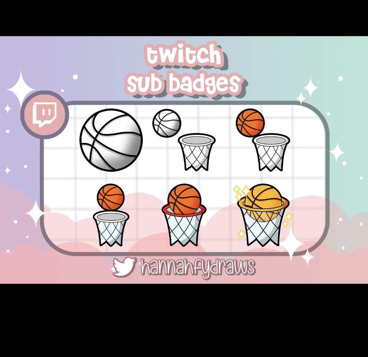 Shoutout <a href="/HannahfyDraws/">Hannah | Emote Artist 💫</a> for the awesome sub badges!