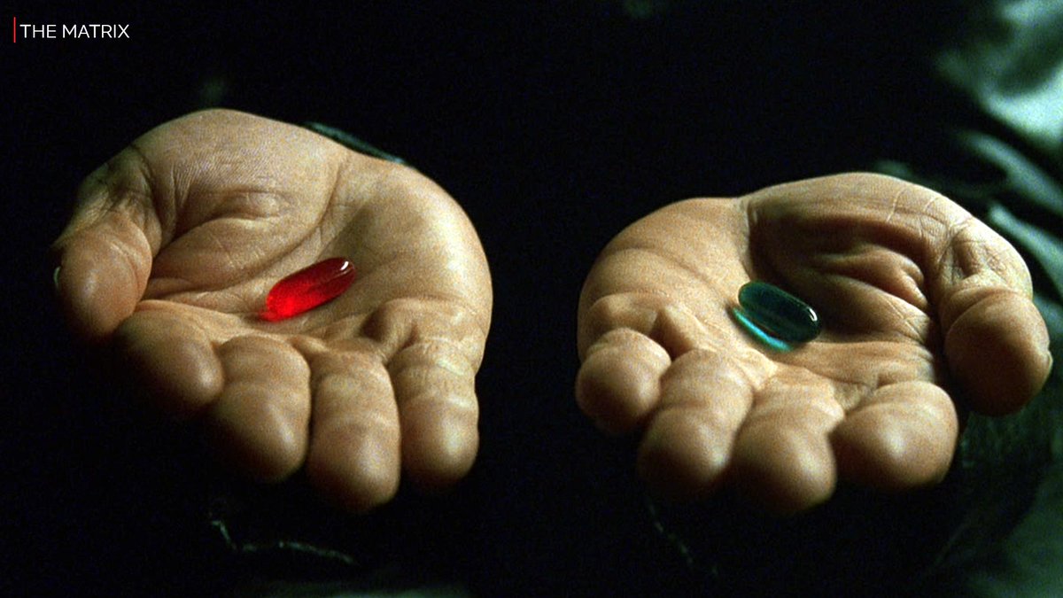 Netflix India en Twitter: "You take the red pill: You watch The Matrix 1, 2  and 3. You take the blue pill: You watch The Matrix, The Matrix Reloaded  and The Matrix