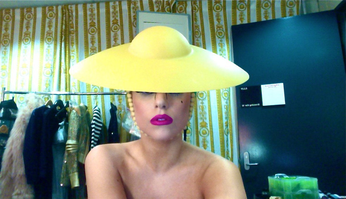 mayhembygaga's tweet photo. Lady Gaga’s webcam selfies were camp https://t.co/BOjzi2iIWq