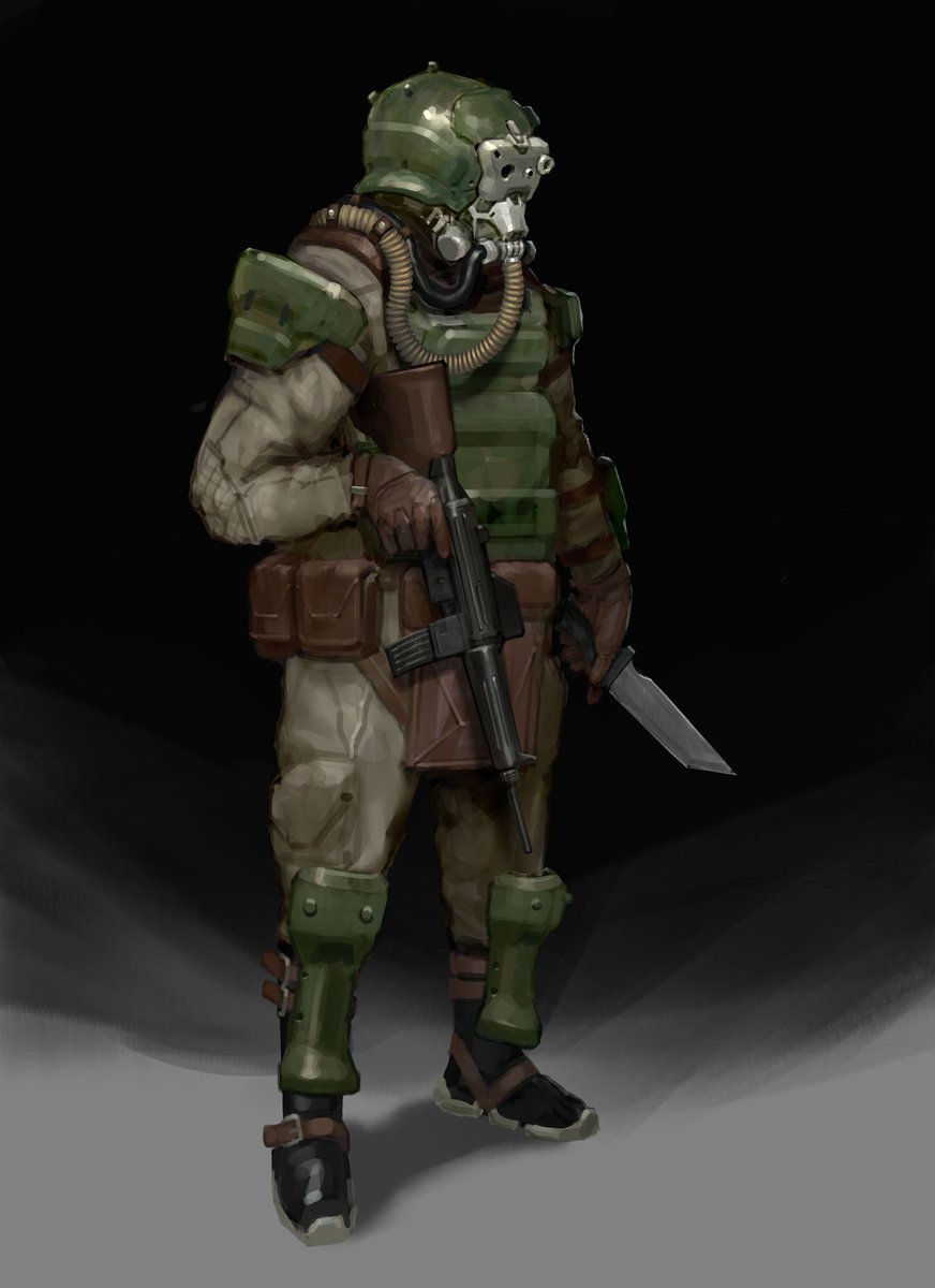 oki_pokie's tweet photo. Dieselpunk soldiers
#conceptart #characterdesign https://t.co/6rDh4xyEoG