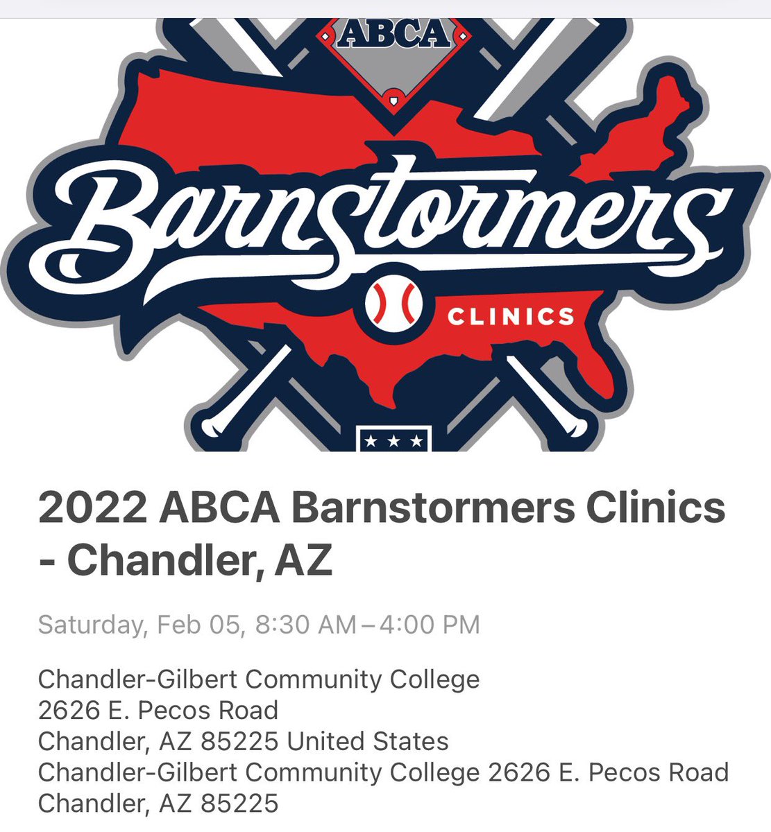 Another great clinic opportunity in Arizona. Sat, Feb 5. See details below! <a href="/ABCA1945/">ABCA</a>