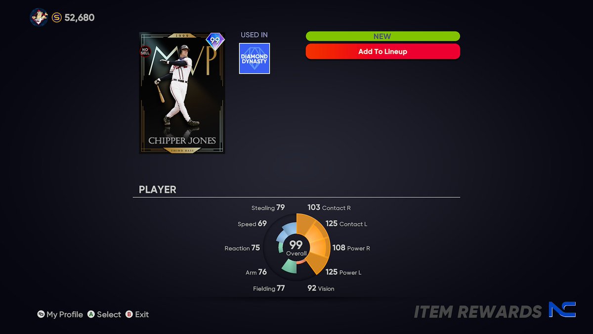 ImDashTV's tweet image. We 🔓 Chipper Baby!!! #MLBTheShow21 #NorCalWRC