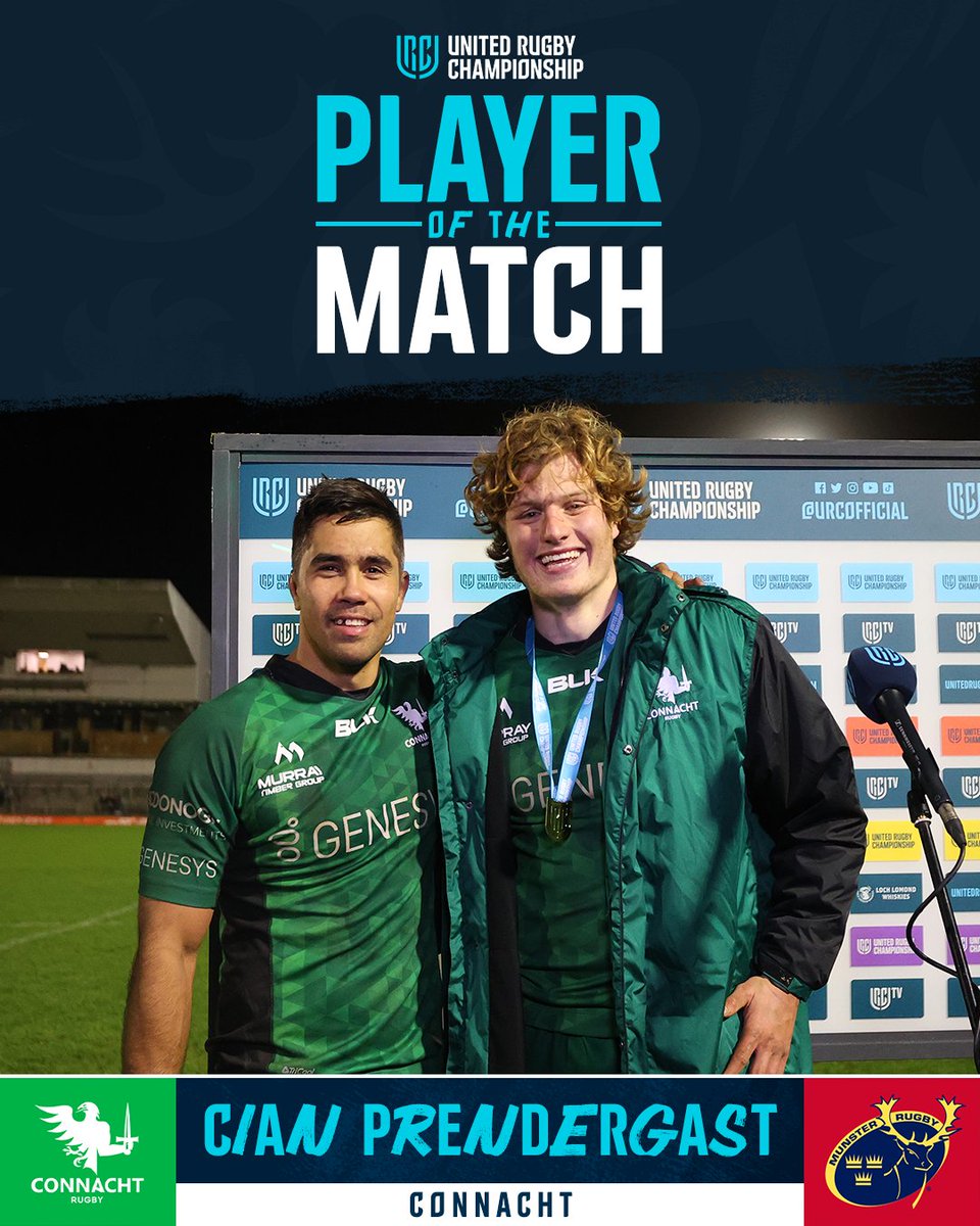 URCOfficial's tweet photo. Your POTM 🏅
🦅 @cianprender4568 | @ConnachtRugby
🔴 @ScottWilliams_1 | @Scarlets_Rugby
#URC | #CONMUN | #SCAOSP https://t.co/Y1VVB0fSlk