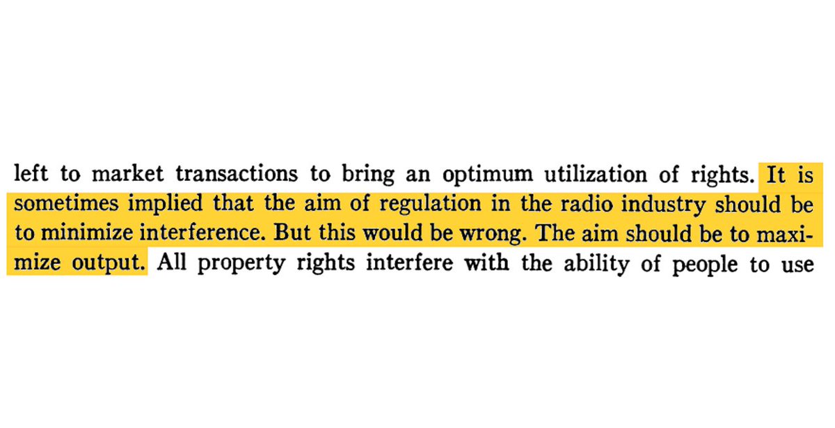 thejoekane's tweet image. We need to make Coase (1959) real.