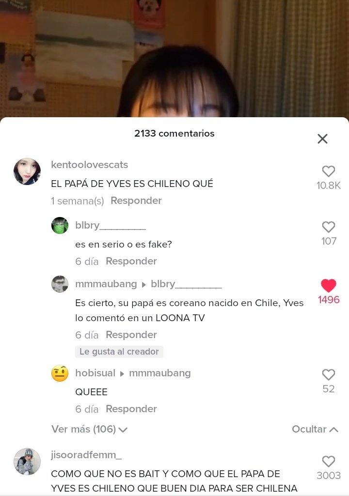 rain5lbd's tweet photo. AJJDKSJDKD ME ESTOY MURIENDO AHORA LOS DE TIKTOK SE ESTAN CREYENDO Q EL PAPA DE YVES ES DE CHILE Y Q ELLA SABE ESPAÑOL KAJSSJ https://t.co/z0wA5RBVwr