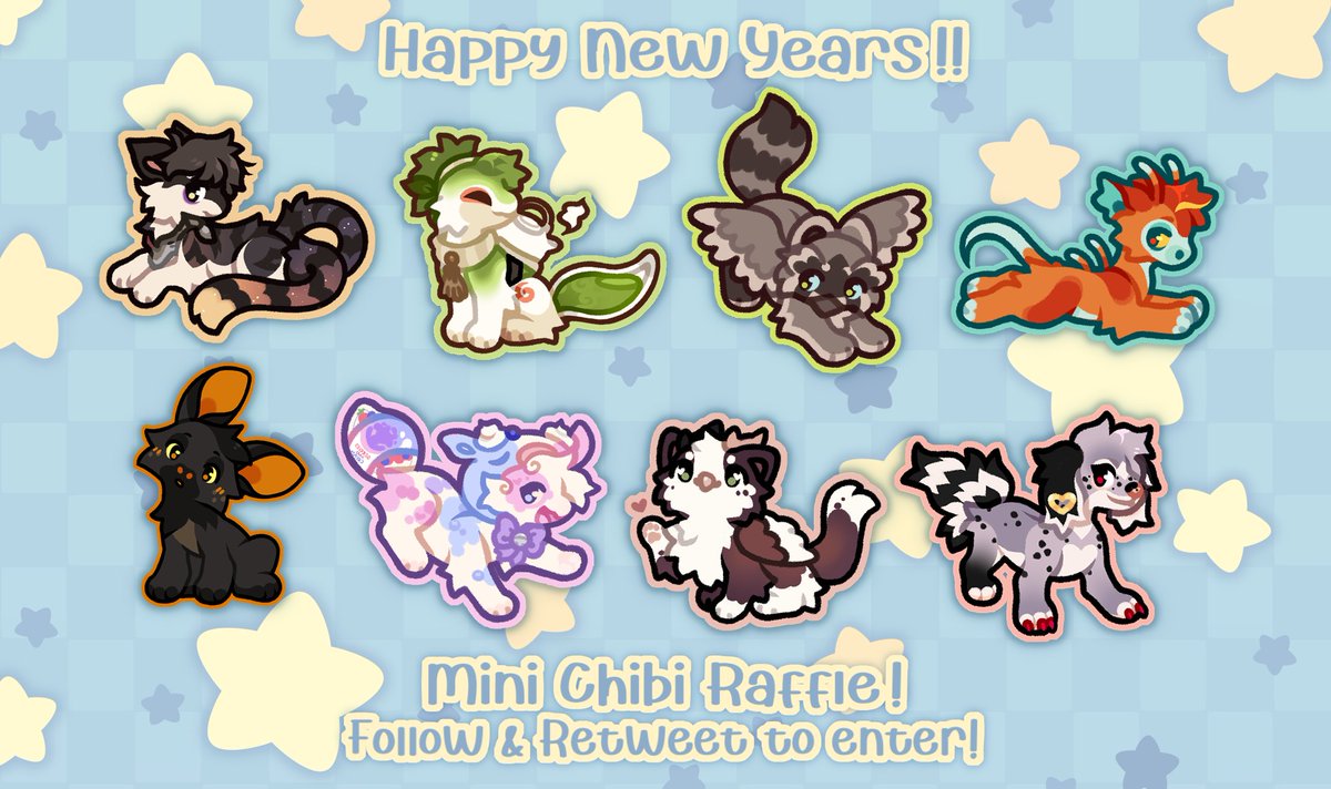 JollyMuttArt's tweet photo. Happy New Years everyone!!! Time for a new raffle! 🎉

⭐️ Retweet and Follow to enter!
🌟 +1 Winner for every 500 entries!
⭐️ Ends 01/08! https://t.co/aWqlFpbzUu