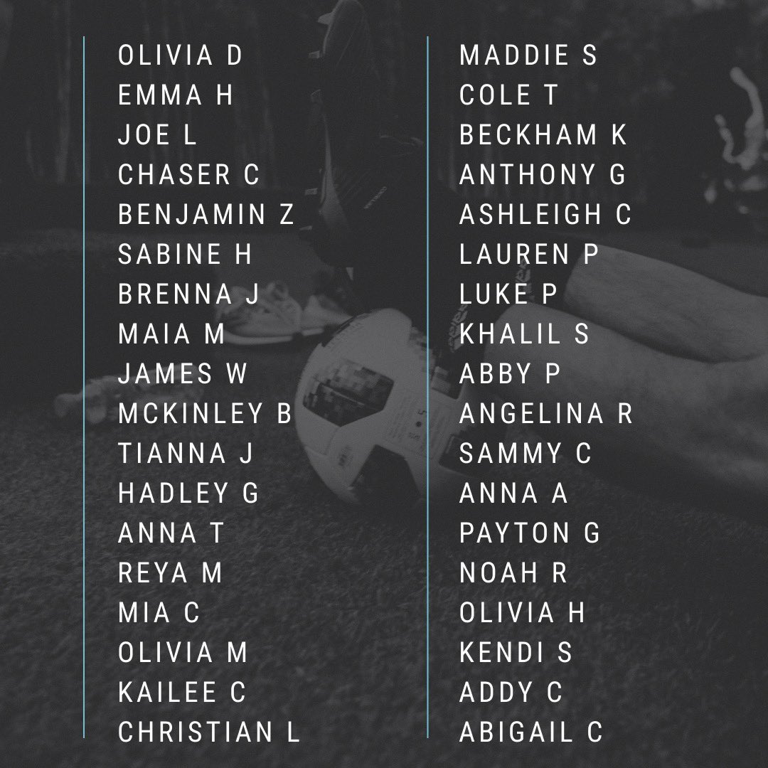 technefutbol's tweet photo. 3️⃣6️⃣5️⃣+ straight days of Techne training. 🤯 Congrats to all players on this list whose determination is next level! Hard work, consistency, and the pursuit of mastery. Keep it going into 2022! 👊 https://t.co/wdRCZdxU51