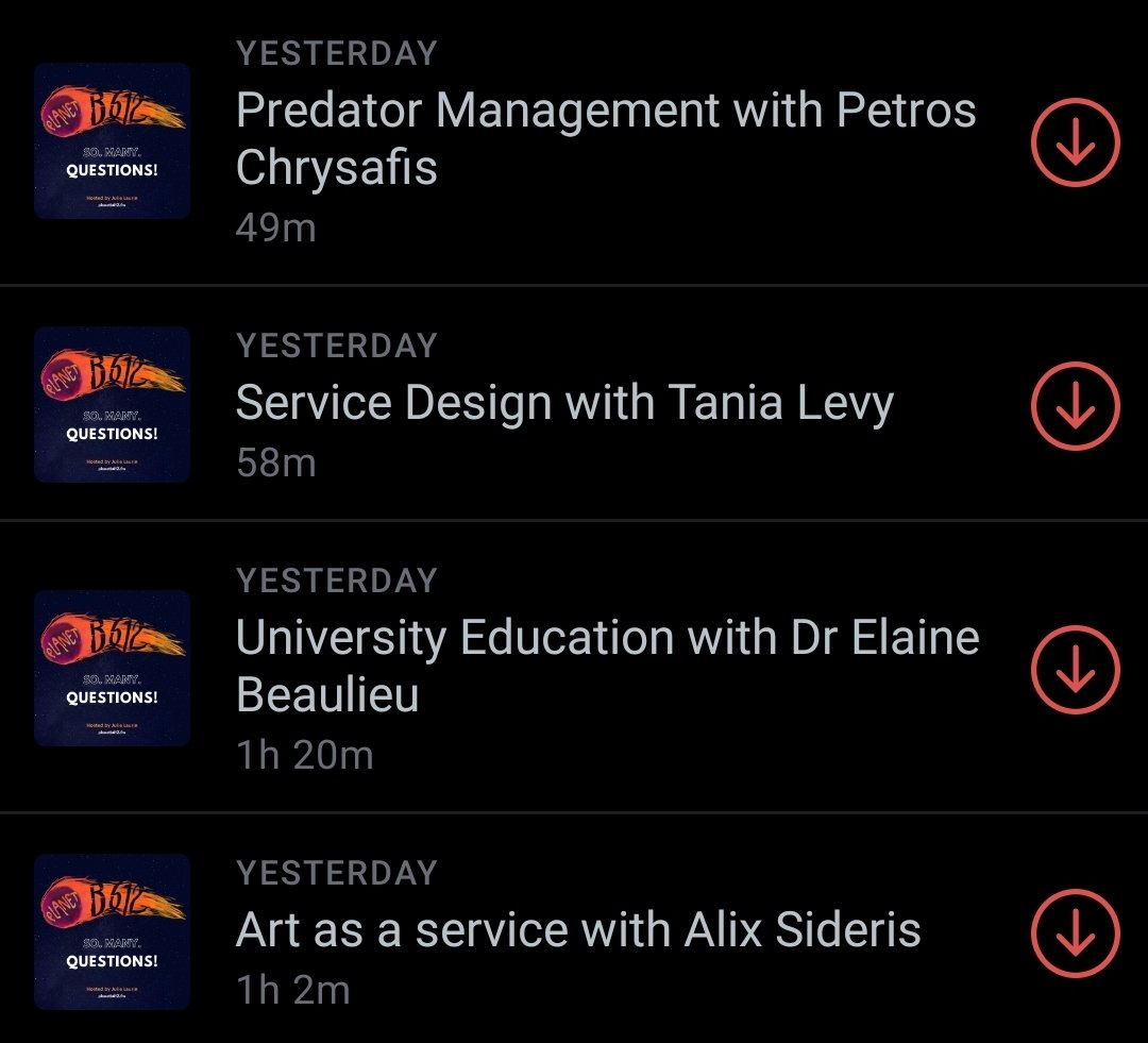 Whoa! Major drop of <a href="/PlanetB612fm/">Julie Laurin (Planet B612)</a> #podcast episodes!? And with some folks that I know/have met, too! I've got my listening material for the rest of the holiday, I guess!