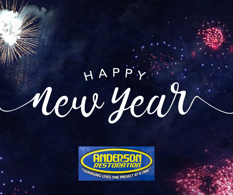 AndersonRestore's tweet photo. Set Goals.
Achieve Goals.
2022 looks bright! 
We hope you have a wonderful holiday with loved ones! From all of us here at Anderson Restoration, Happy New Year! https://t.co/t4Lr0GtoI3