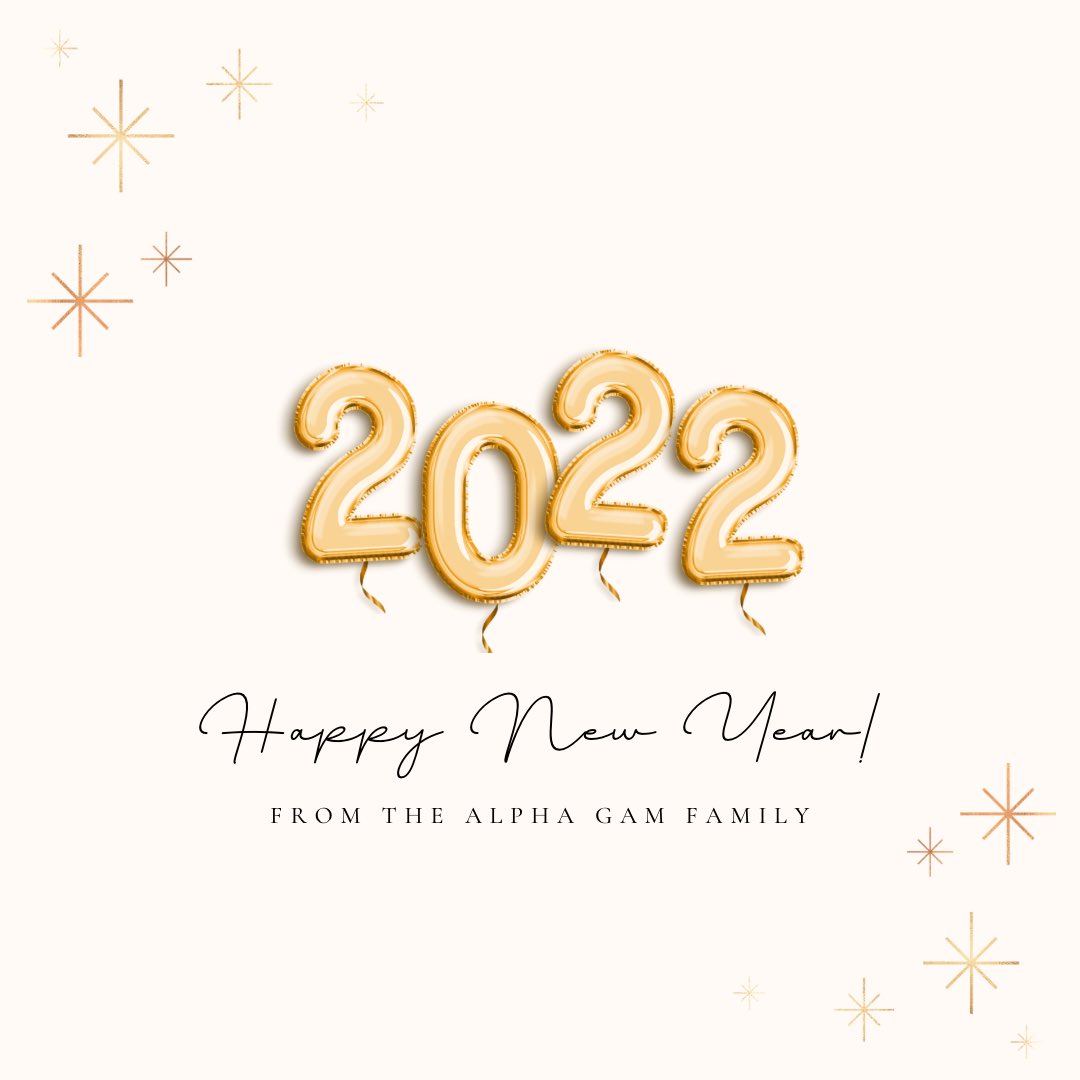 AlphaGam_TSU's tweet photo. Happy New Year from you Alpha Gam girls!! Wishing everyone a safe and abundant year!✨🤍 #alphagam #tarleton https://t.co/GcMqbNaBYL