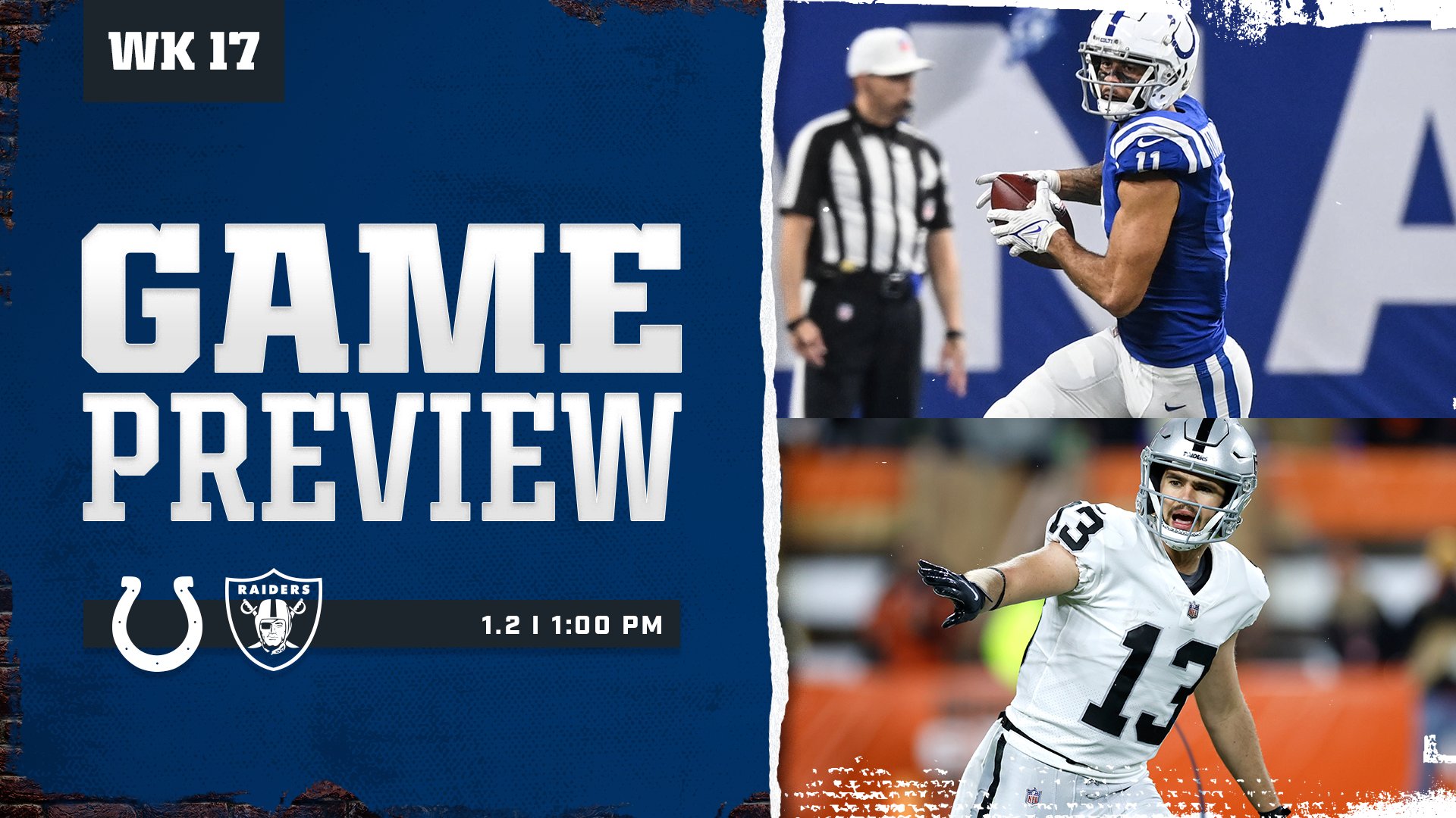 Indianapolis Colts on X: 'Week 17: The Las Vegas Raiders.   / X