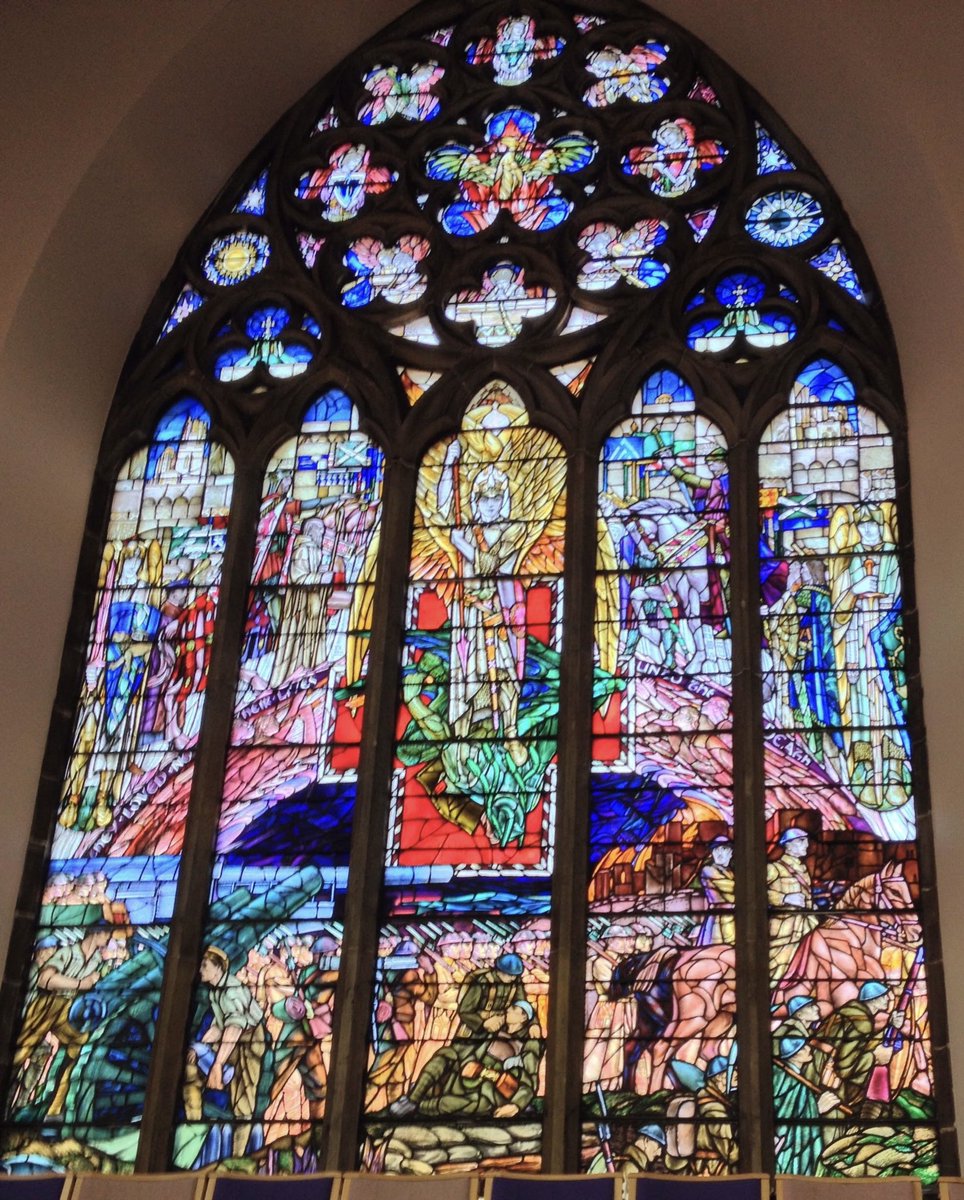 @BSMGP @Horatioforever @ArtGuideAlex @NellytheWillow @todbooklady @StroudStory @JudyADoherty @IsabelMathiasPR @TheCCT @friendschurches @SocGlassTech @SlCathy The same to you. Here’s a #DouglasStrachan window in St Bryce Kirk, Kirkcaldy, Fife. #stainedglass