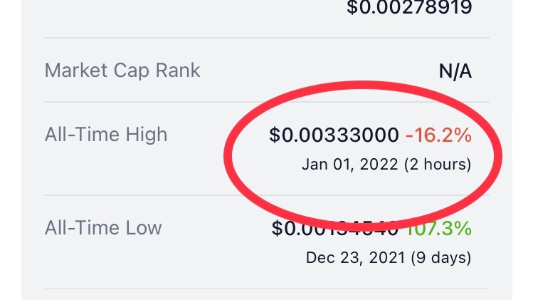 SafemoonWarrior's tweet photo. #SAFEMOON V2 has registered a New All-Time High of $0.00333 two hours ago. https://t.co/CaMhZErZGF