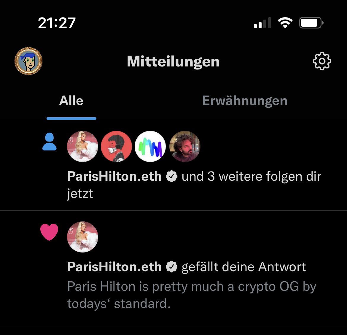 artusvanfrahm's tweet photo. Thanks for the follow @ParisHilton. 

Nice NFT collection there. Would be happy to #frahmit. 

Check out @frahm_art. We are building the first generative art based frames for the Metaverse. https://t.co/lf9wUiappc