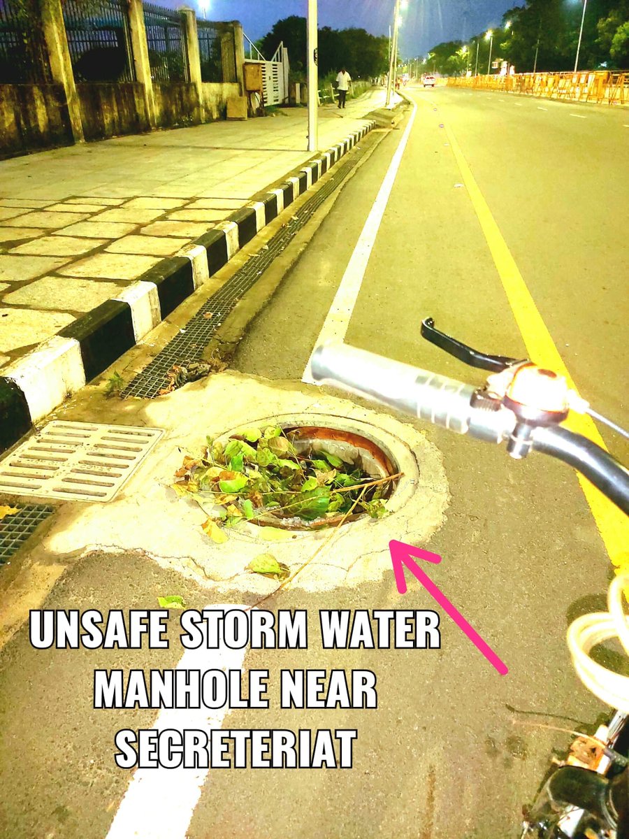 naathansuresh's tweet photo. 02-01-2021, Chennai Secreteriat.
Dear @chennaicorp @GSBediIAS
Storm water Manhole on Secreteriat road is in Unsafe Condition. Please take a necessary action at the earliest. @CMOTamilnadu @mkstalin https://t.co/uDTrwmMlPr