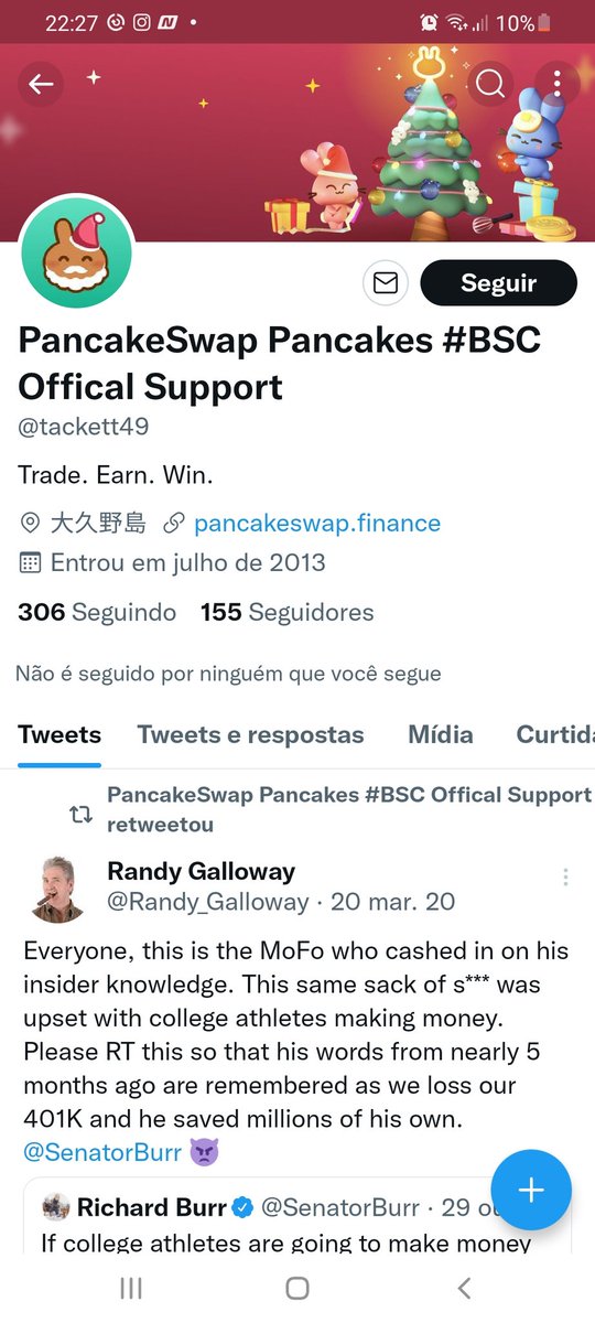 Ajsmaury's tweet photo. beware this account is posing as pancake support and stealing people's cryptocurrencies. https://t.co/D0PJb1cZ0m