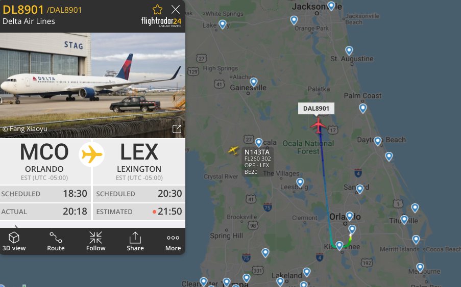 If ya'll want to get out and welcome back the Cats their plane will land around 9:50. 

#bbn  #gocats #CitrusBowl #whatagame! #fourinarow