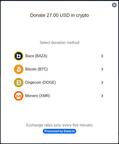 Updating to our new #Crypto Gateway Processor soon! #AcceptDoge $BAZA $BTC $XMR