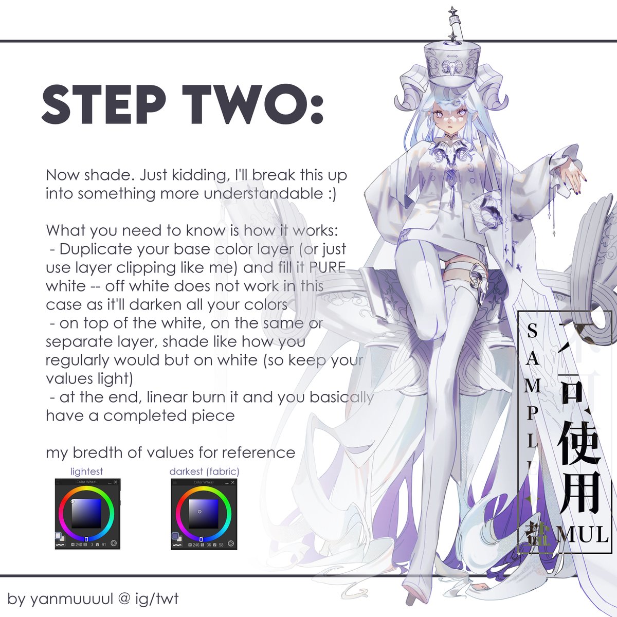 zimazhima's tweet photo. shading tutorial (1/3) https://t.co/5ySZJdq58Y