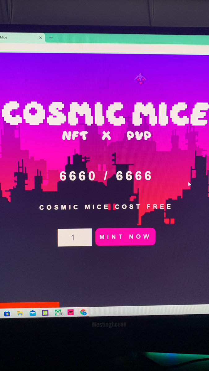 NFT_Blitz32's tweet photo. @CosmicMiceNFT This is sad there’s still some left but it won’t let me mint them https://t.co/82KVwP0R6B