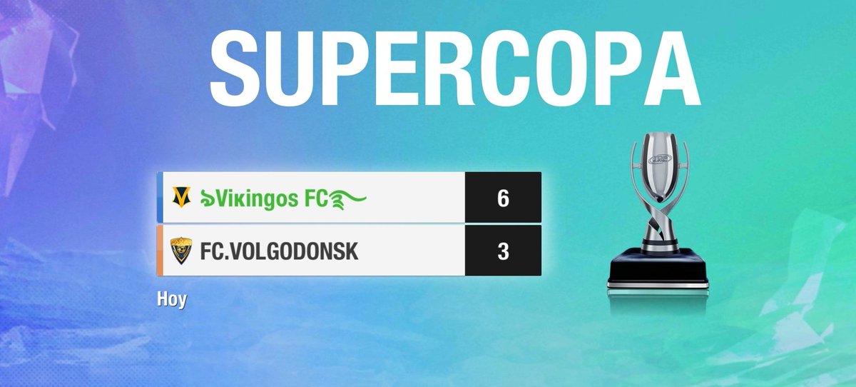 VikingosFcARG's tweet photo. #VikingosFC Campeón de #Supercopa
@VikingosFcARG 6 #FcVolgodonsk 3
¡VAMOS VIKINGOS, VAMOS CAMPEÓN!
🥇🙌🏼🙌🏼🙌🏼🏆🎉🎇🍾✊🏼 https://t.co/oVwJb34zaO