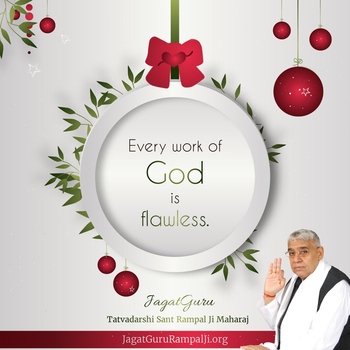 Its_Priya_Sahu_'s tweet photo. #GodMorningSunday
Every work of God is flawless.

-Jagat Guru Tatvadarshi Sant Rampal Ji Maharaj
#SundayMotivation https://t.co/SpUwXVc8hK