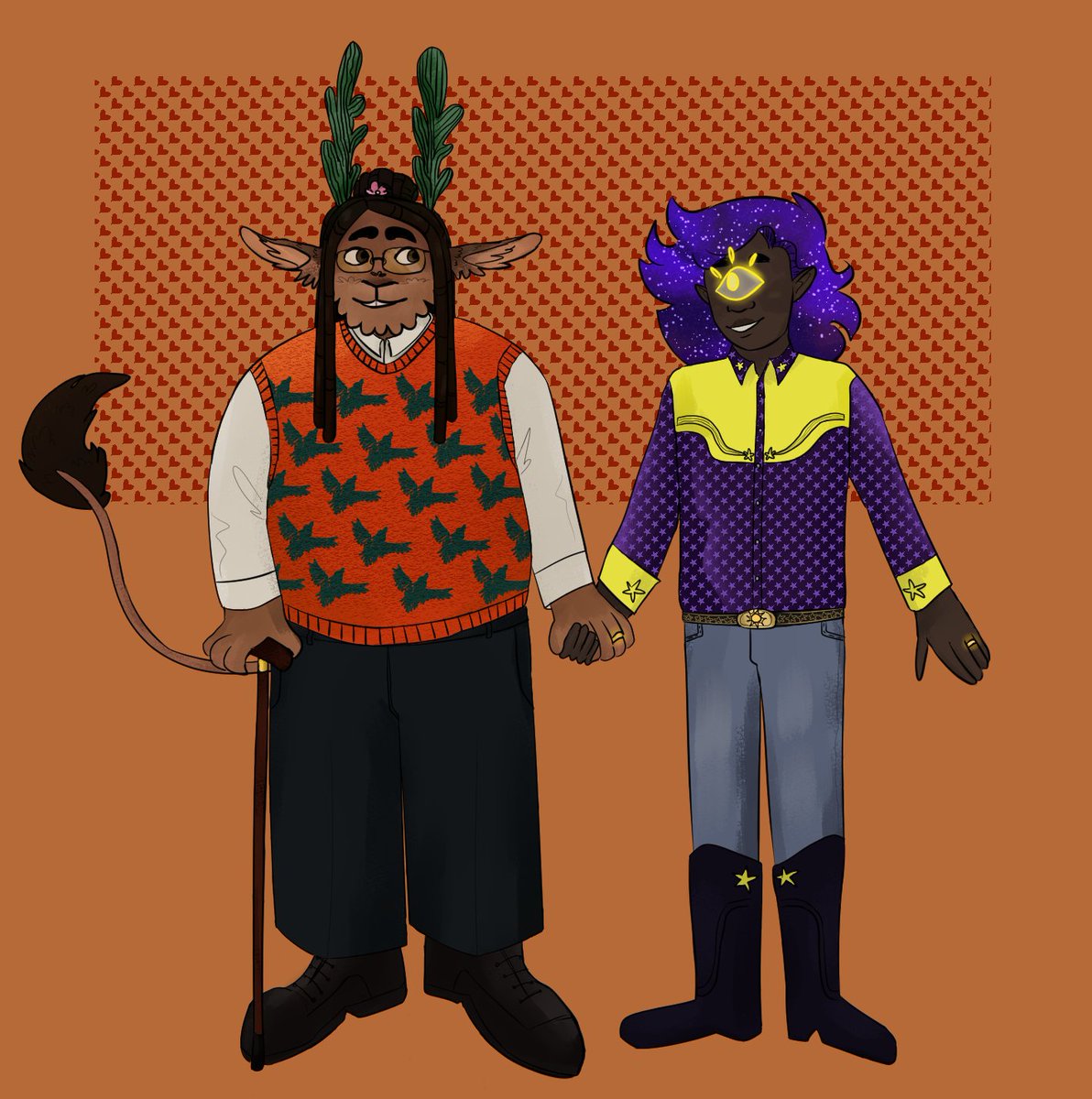 drew lars + nerd as part of a gift exchange w/ friends!! #blaseball