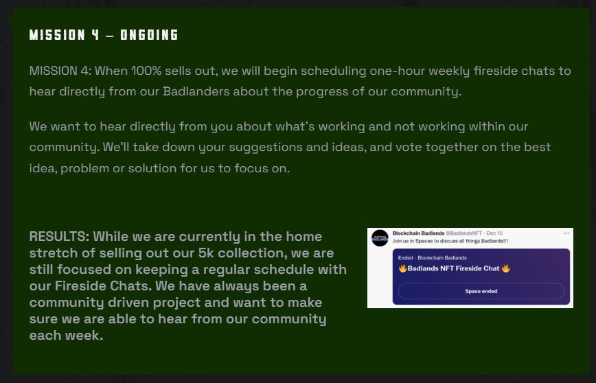 🎉 Happy New Year NFT Twitter 🎉

To start the new year, we want to thank everyone involved in our project! 🙏

Ending 2021 also ends our Roadmap 1.0

Let's take a look at how we did ⬇️
