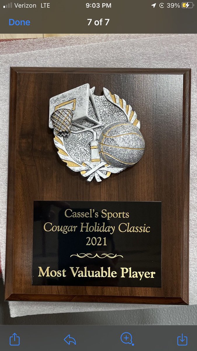 I am honored to be named tournament mvp of the Cassel’s Sports Cougar Holiday Classic. I would not be here without all my teammates and coaches, thank you for all your help and support. @bballtrain24_7 <a href="/woodgrove_gbb/">Woodgrove Wolverines Girls Basketball</a>