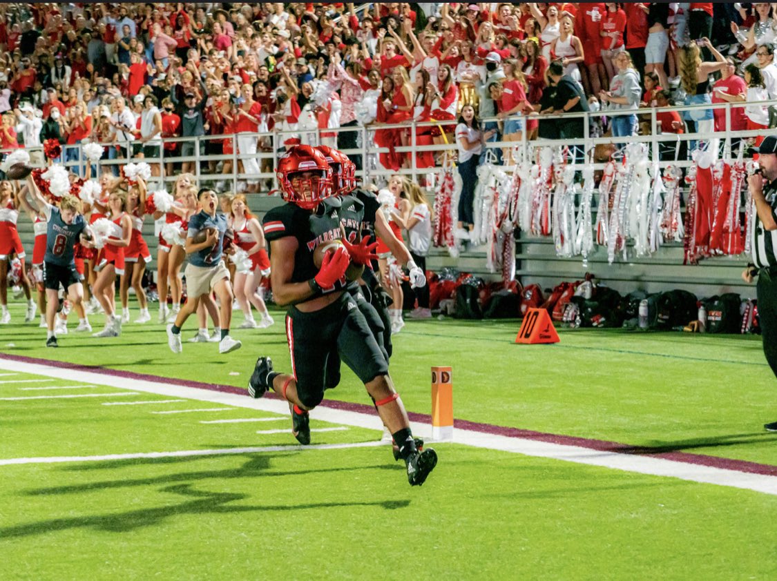 WoodrowFootball's tweet photo. Wildcat nation 👀 packs the stands on Friday Nights! #redandgray https://t.co/ZtzNP4f31r
