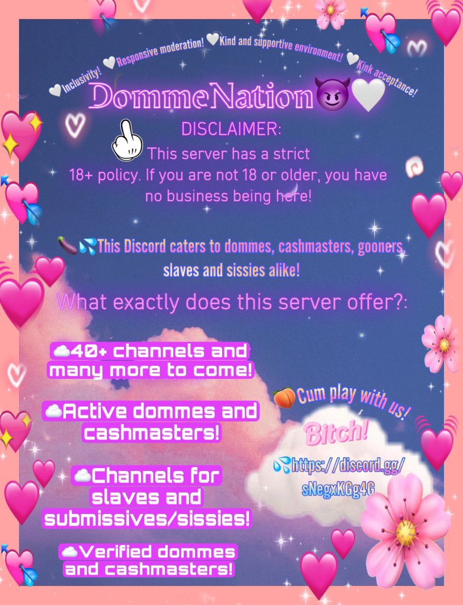 Hey subs, come play with us on DommeNation discord 😈 link in bio > FinD FinDom FinDomme FinSub PayPig Human ATM