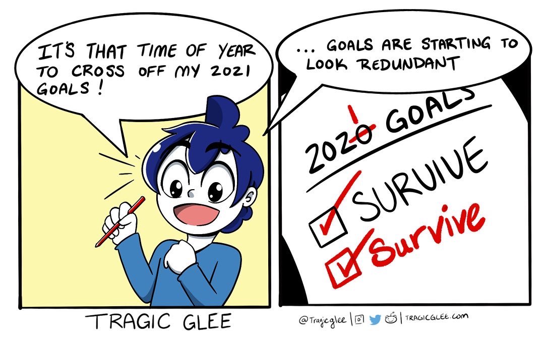 TragicGlee's tweet photo. Happy New Year! I do this silly list comic every year so I thought it would be fun to go back to it. Thank you everyone for sticking with me this past year. I was not as active as I wanted to be but let’s change that for 2022! Love y’all!
#HappyNewYear #comic #comics #webcomic https://t.co/Nsxmy8DvPg