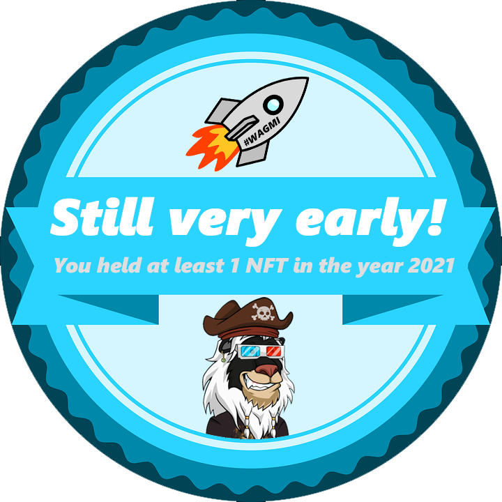 Happy + healthy new year!🍀
Follow up for my last 2021 tweet:
My #POAP is now finished, I requested the codes!
Changed the rocket image, new one is rocket #WAGMI - a common #NFT term. We're all early and things will get interesting 2022 for sure! LFG #tothemoon 🚀 #ROAR 🦁
1/2
