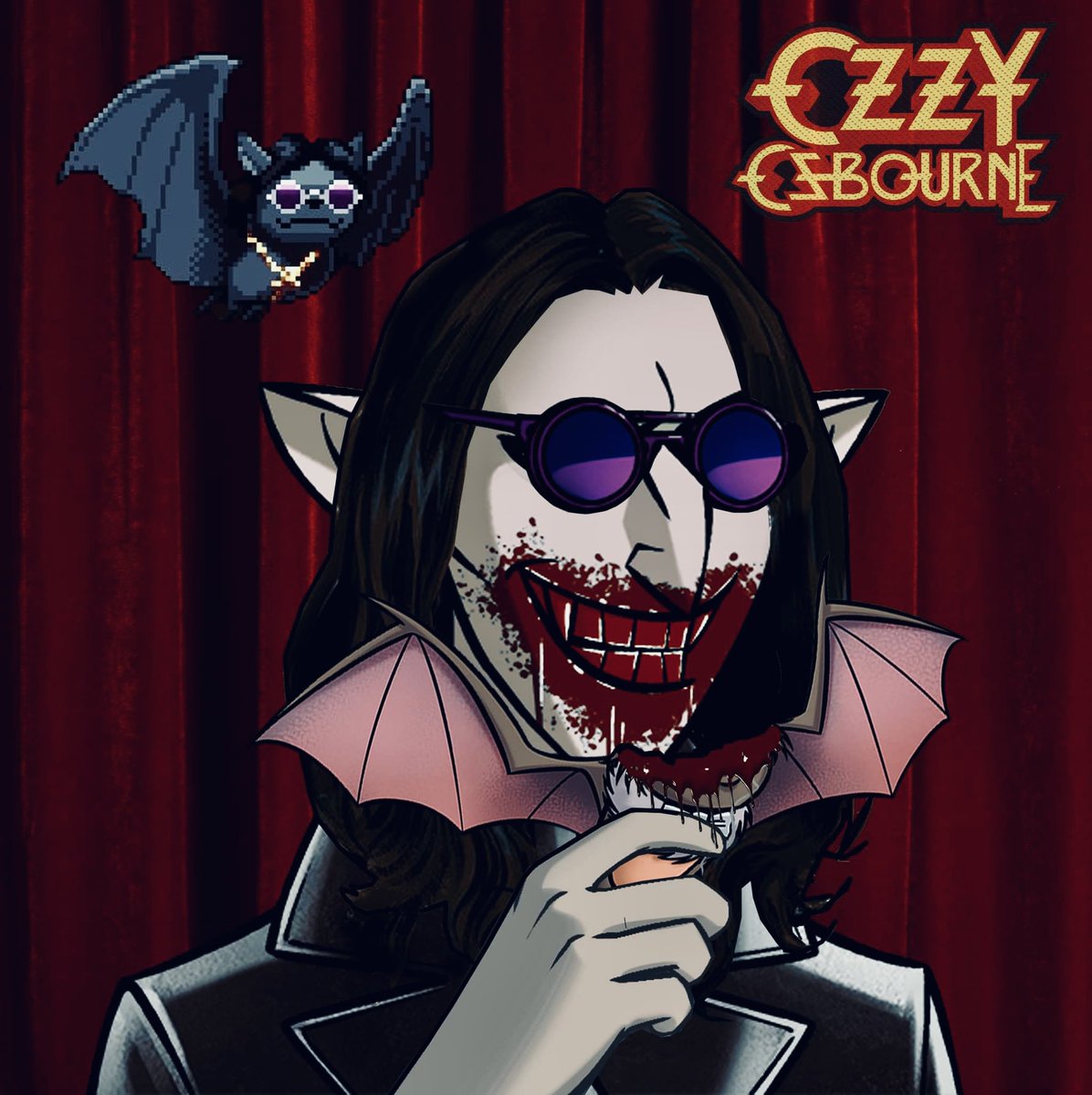 Gruul0123's tweet photo. BACK IN MY F*CKING DAY YOU COULD EAT A F*CKING RAW BAT WITHOUT CAUSING A F*CKING GLOBAL CRISIS 🦇🦇
 @OzzyOsbourne 

@SVSNFT @CryptoBatzNFT https://t.co/stXDW3BW3c