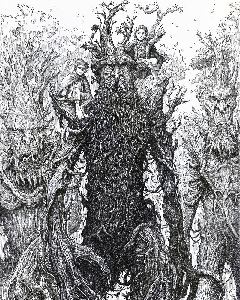 TheBroken_Sword's tweet image. The last march of the Ents by Allen Michael Geneta! 
.
If the army of Ents had been at the Pelennor Fields, how differently do you think things would have gone?? 
.
#treebeard #lastmarchoftheents #ents #lordoftherings #tolkien #jrrtolkien #lordoftheringsart #thebrokensword