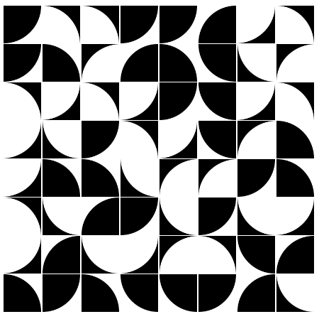 shskaercher's tweet photo. Pretty excited about this Truchet Pattern Generator in a Google Sheet. Strongly inspired by @divbyzero's @RandomTiling 

#playwithmath here and make your own #mathart!
https://t.co/CL33e0rcug https://t.co/CgWA52GywJ
